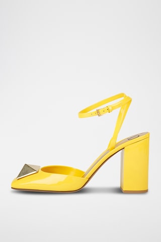 Escarpins en cuir verni - Jaune