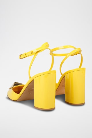 Escarpins en cuir verni - Jaune