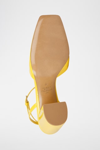 Escarpins en cuir verni - Jaune