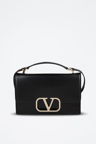 Sac porté épaule en cuir - Noir