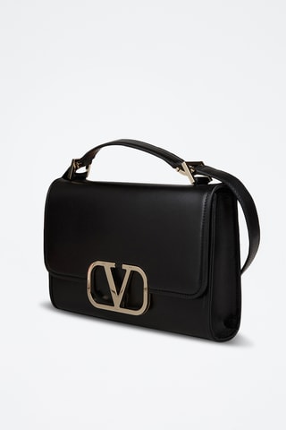 Sac porté épaule en cuir - Noir