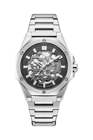 Automatisch Stalen Horloge Raidillon Skeleton II - Zilverkleurig en Grijs