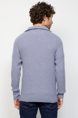 Camisola de caxemira Azul 