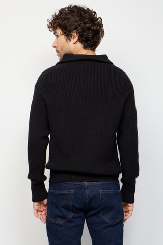 Camisola de caxemira Preto