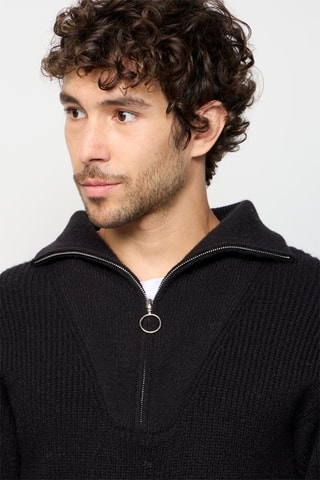 Camisola de caxemira Preto