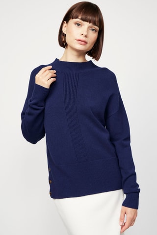 Camisola de caxemira Azul