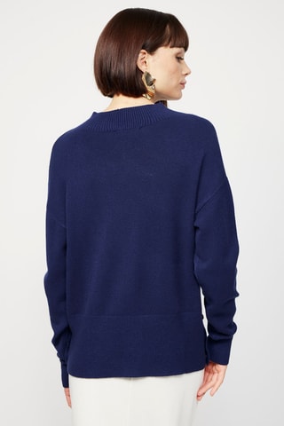 Camisola de caxemira Azul
