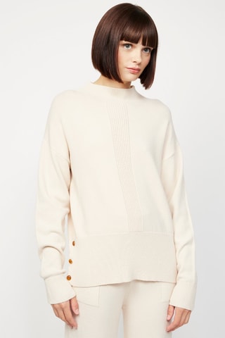 Camisola de caxemira Creme
