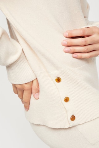Camisola de caxemira Creme