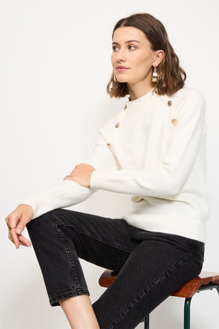 Camisola de caxemira - Branco