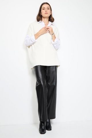 Camisola de caxemira e seda - Cru