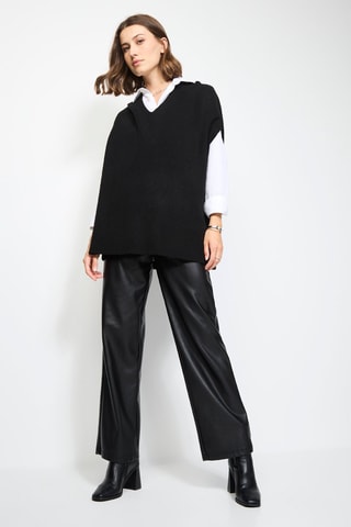 Camisola de caxemira e seda - Preto