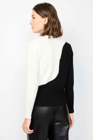 Camisola de caxemira - Preto e branco