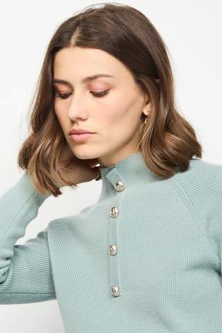 Camisola de caxemira e seda - Verde