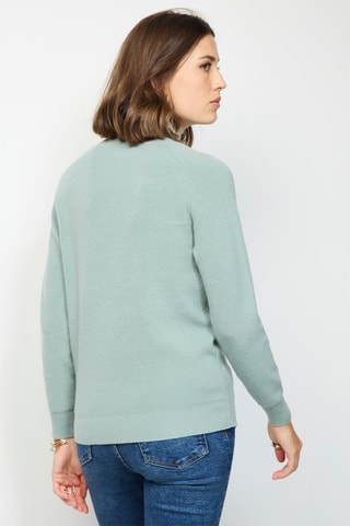 Camisola de caxemira e seda - Verde