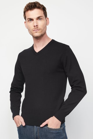 Camisola de caxemira Preto