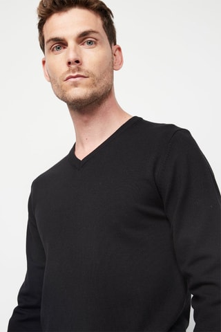 Camisola de caxemira Preto