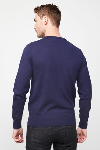 Camisola de caxemira Azul-marinho