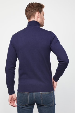 Camisola de caxemira Azul-marinho