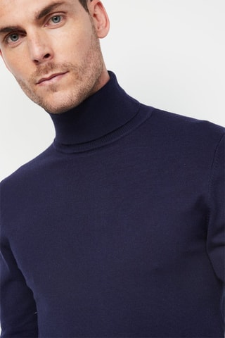 Camisola de caxemira Azul-marinho