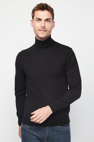 Camisola de caxemira Preto