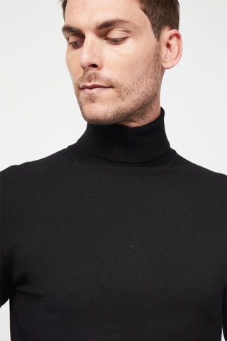 Camisola de caxemira Preto