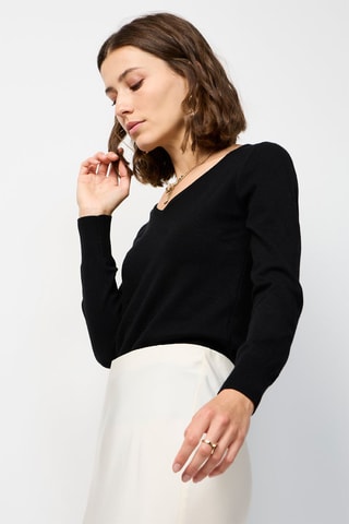 Camisola de caxemira - Preto