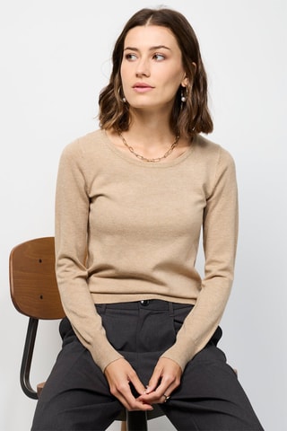 Camisola de caxemira - Bege