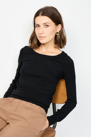 Camisola de caxemira - Preto