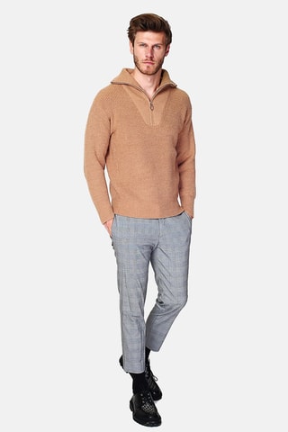Camisola em caxemira - Camel