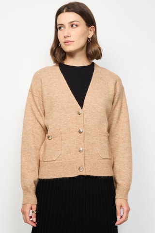 Gilet en cachemire - Camel chiné