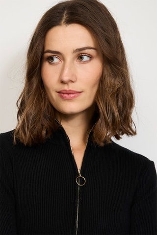 Vestido-camisola de caxemira - Preto