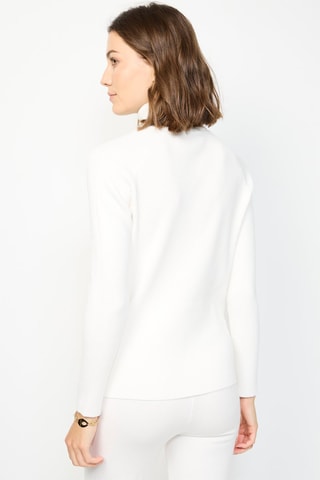 Camisola e calças largas de cintura subida em caxemira - Branco
