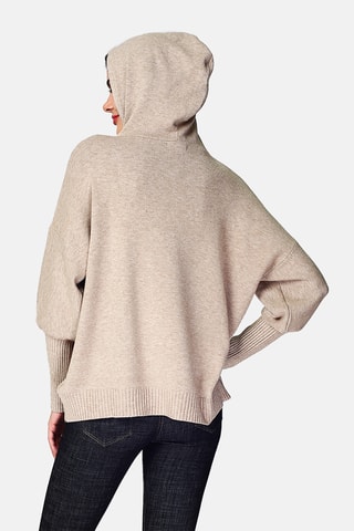 Camisola com capuz - Camel