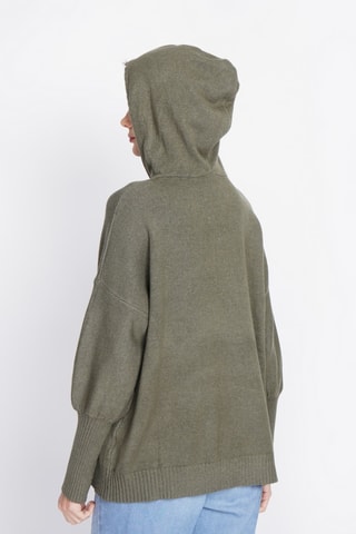 Camisola com capuz - Caqui
