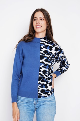 Camisola oversize - Azul