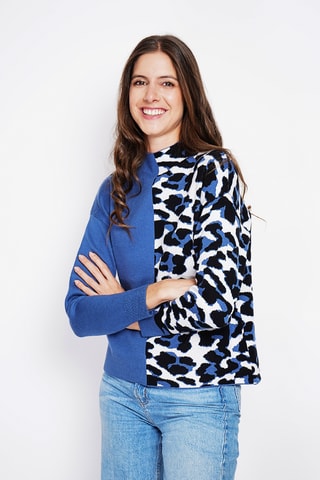 Camisola oversize - Azul