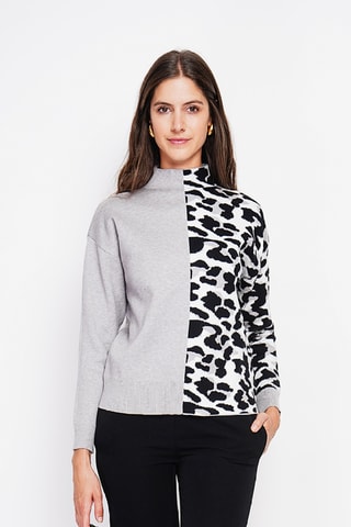 Camisola oversize - Cinzento