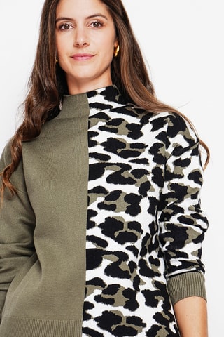 Camisola oversize - Caqui