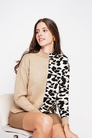 Camisola oversize - Bege