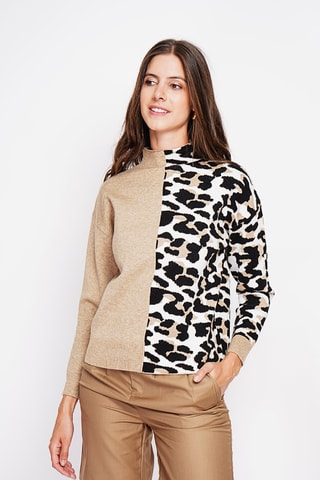 Camisola oversize - Bege