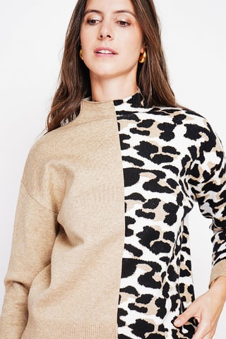 Camisola oversize - Bege