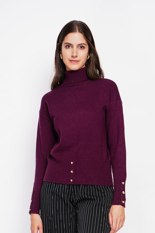 Camisola oversize - Bordô