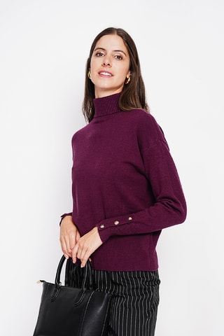 Camisola oversize - Bordô