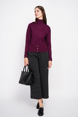 Camisola oversize - Bordô