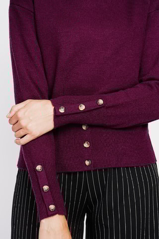 Camisola oversize - Bordô