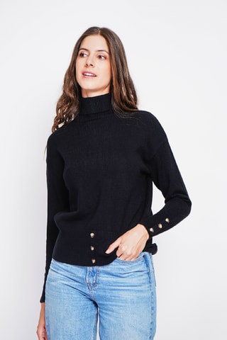 Camisola oversize - Preto