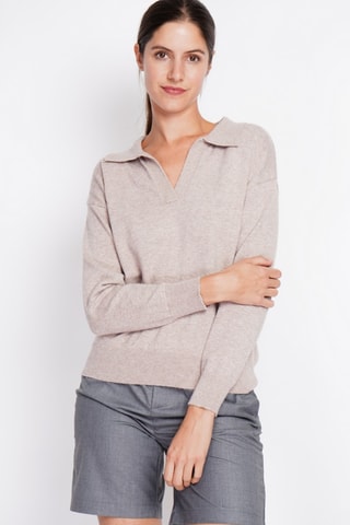 Camisola oversize - Bege