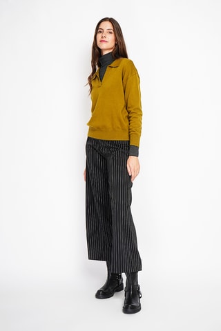 Camisola oversize - Verde-azeitona