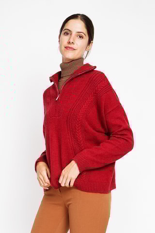 Camisola oversize - Vermelho
